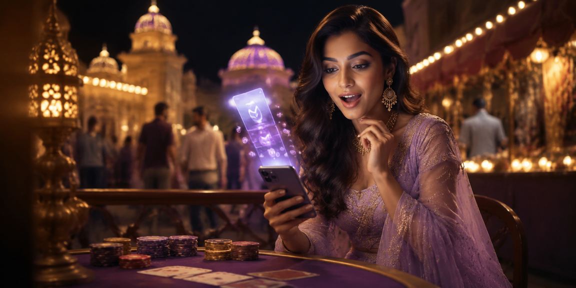 Indian poker game with Bollywood theme and gamers